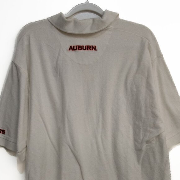 Pressbox Auburn University Polo Shirt - Mens 2XL - Cream With Embroidered Logo - Picture 8 of 8